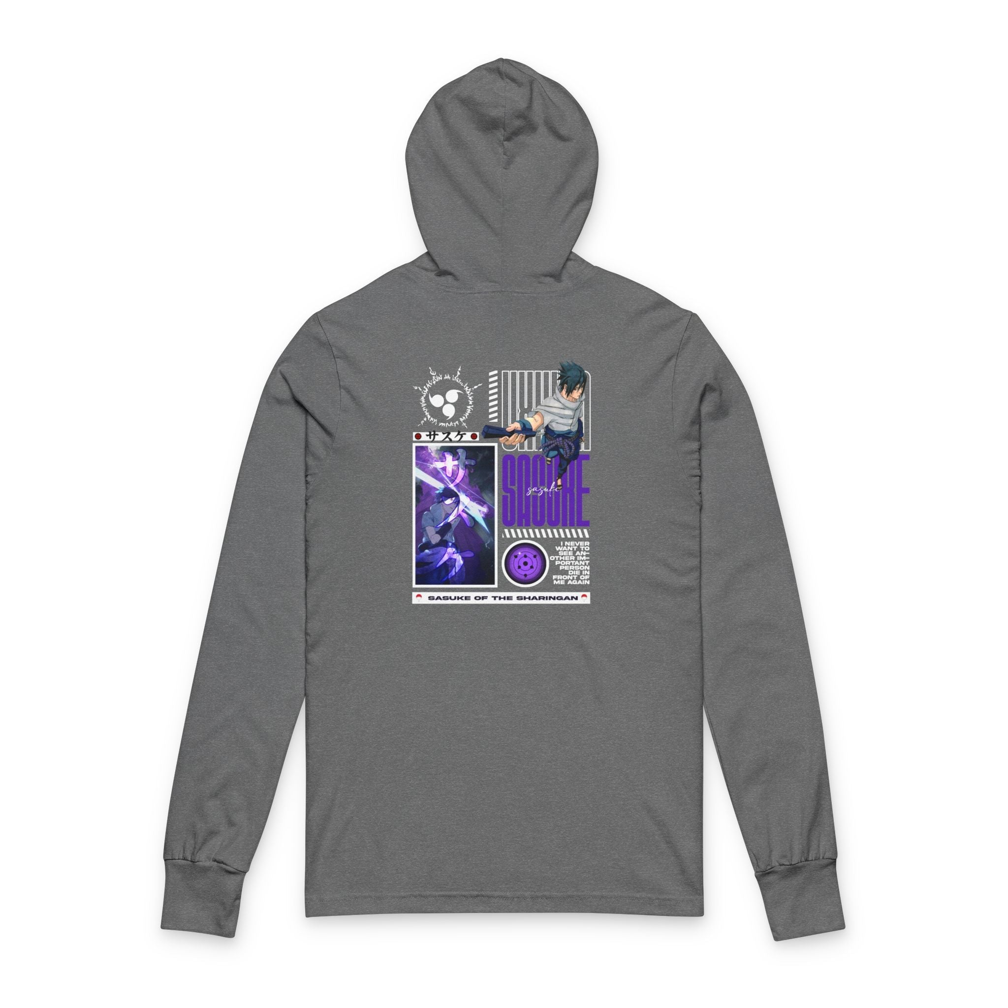 Sasuke - Soft Long Sleeve Naruto  Hoody