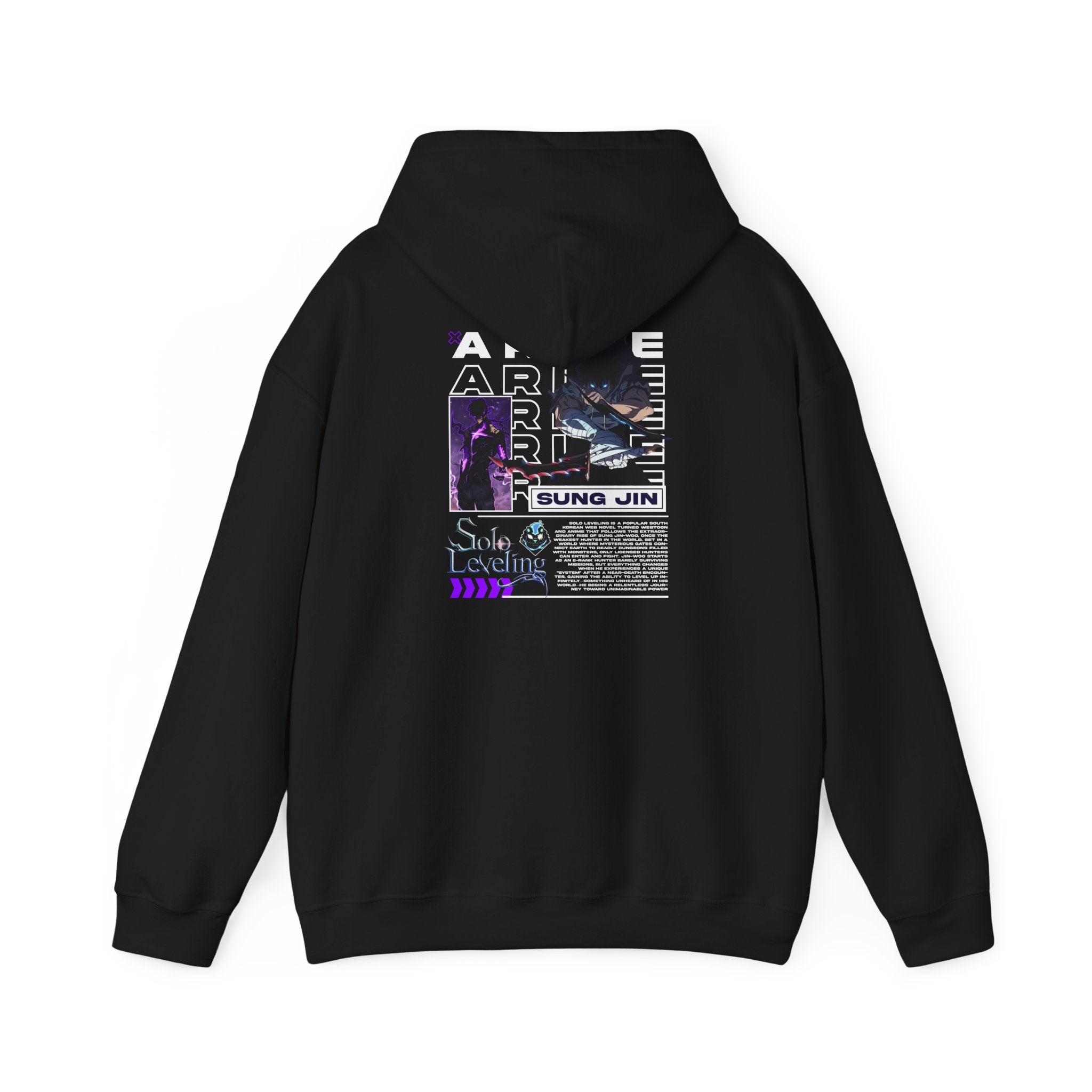 Arise Sung Jin Woo - Soft Longsleeve Solo Levelling Hoody