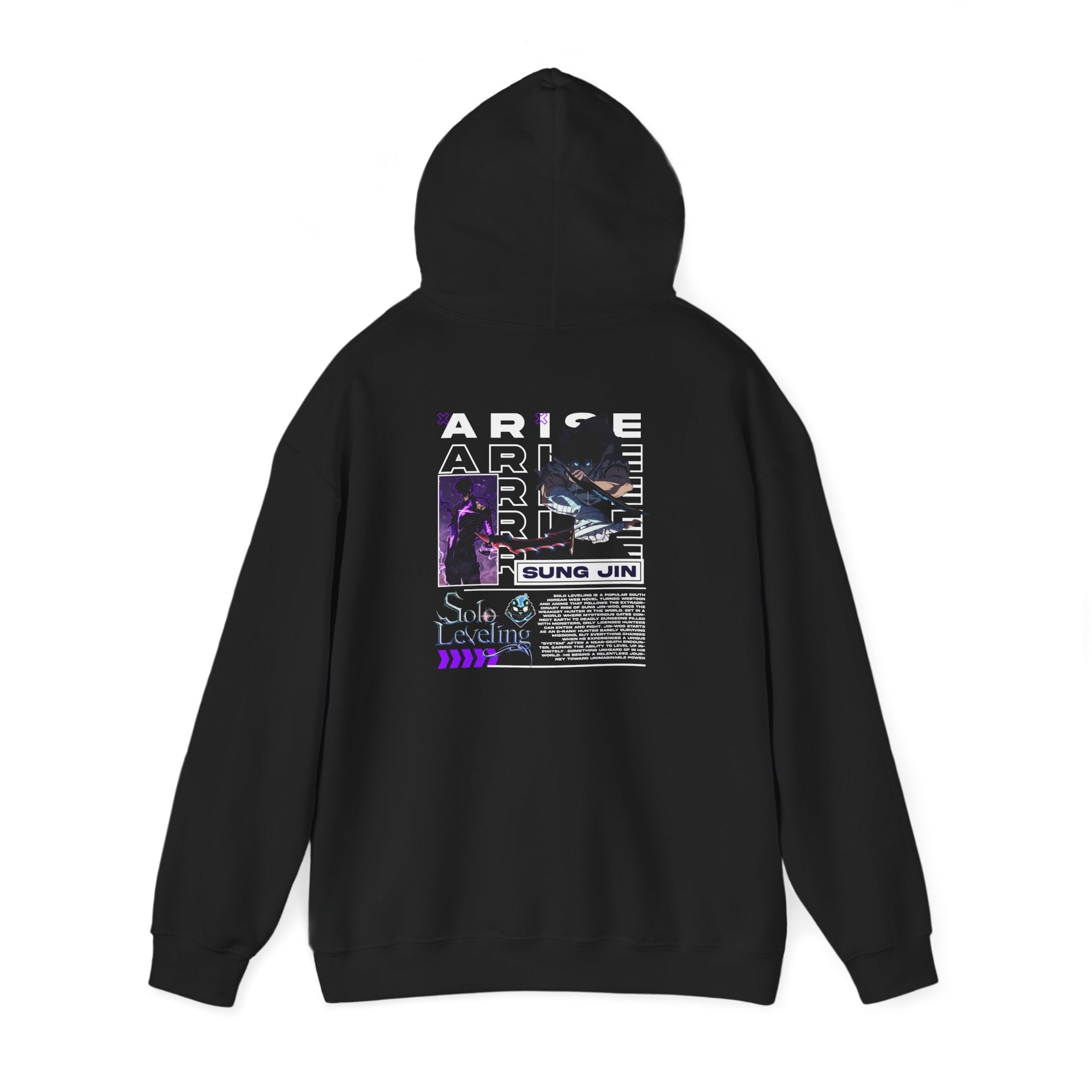 Arise Sung Jin Woo - Soft Longsleeve Solo Levelling Hoody